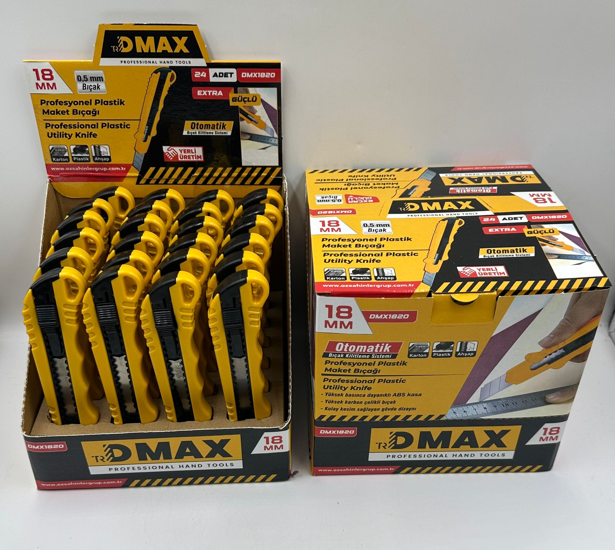 DMAX PROFOSYONEL PLASTİK MAKET BIÇAĞI SARI